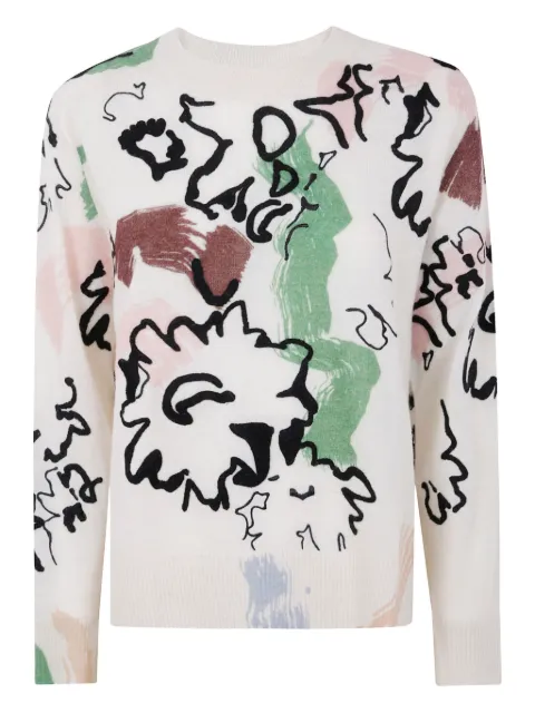 Paul Smith abstract-print crew-neck jumper