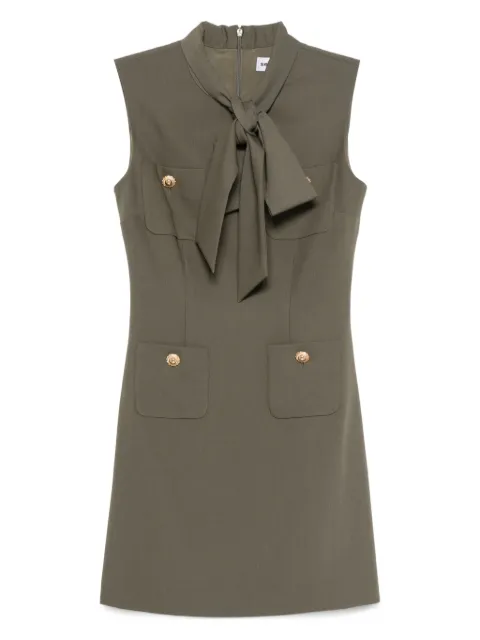 Self-Portrait twill mini dress