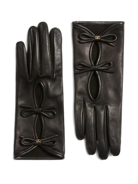 Valentino Garavani guantes con detalle de moño