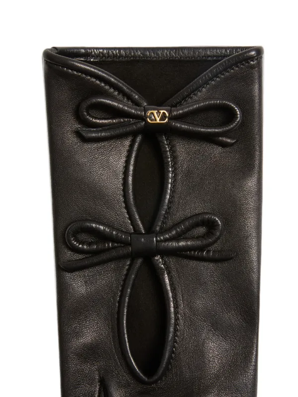 Valentino Garavani VLogo Signature nappa-leather Gloves With Bows