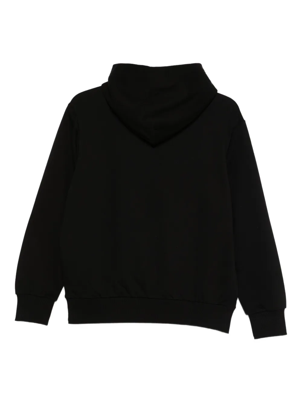 Diesel Kids logo-print cotton-blend hoodie Zwart
