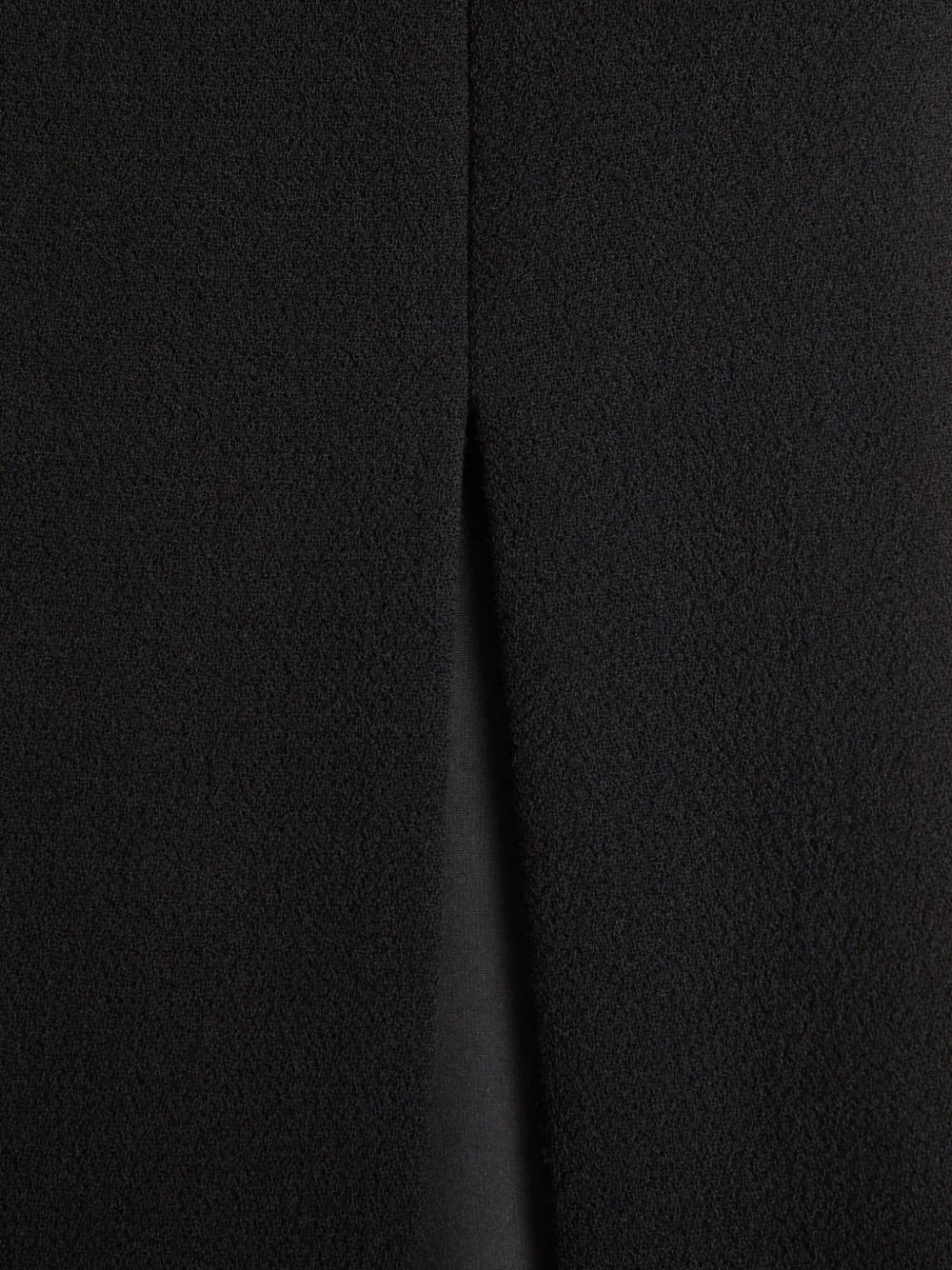 Valentino Crêpe Midi Skirt In Black