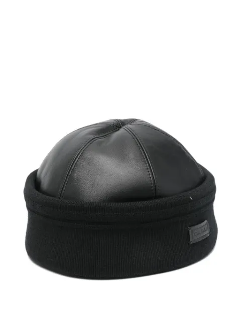 Canali chapeau cloche en cuir