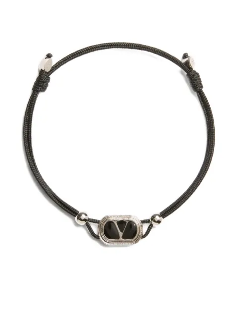 Valentino Garavani V-logo oval-frame bracelet