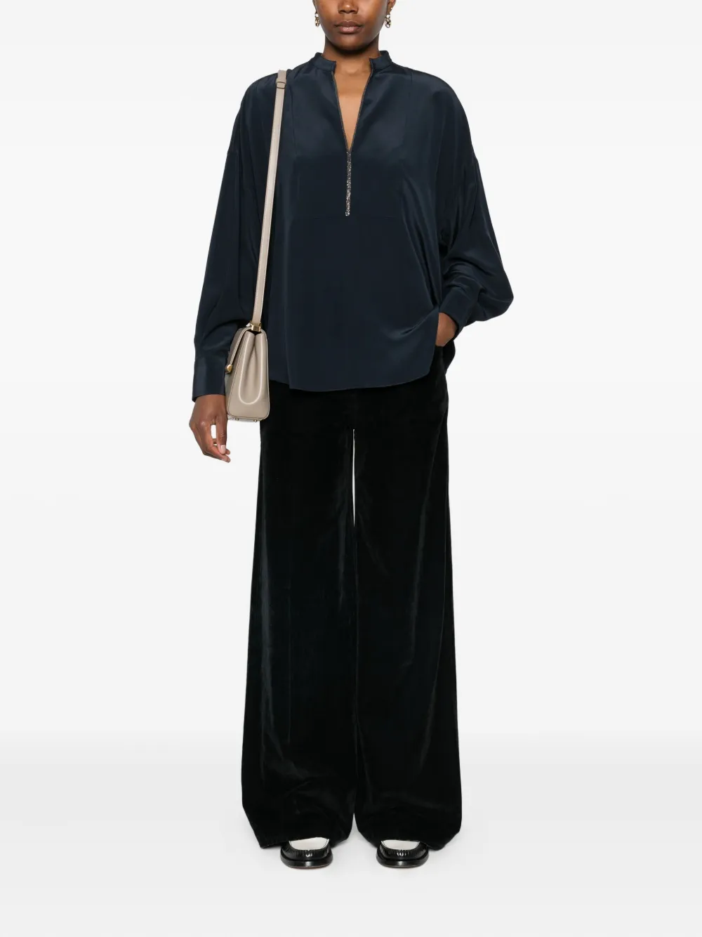Brunello Cucinelli monili-embellished top | Blouses | Image 2