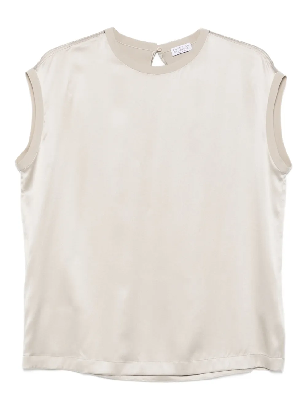 Brunello Cucinelli Sleeveless Round-neck Top