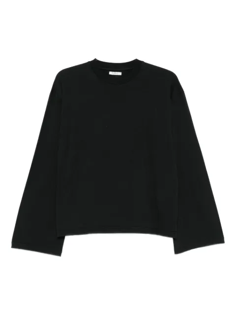 Haikure wide-cuff cotton top
