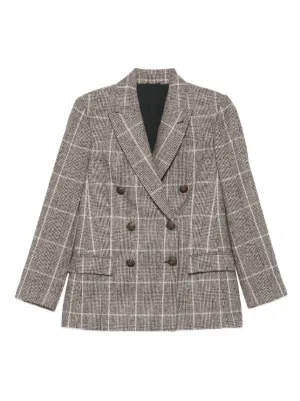 Thom Browne チェック Hunting ツイードジャケット | グレー | FARFETCH JP