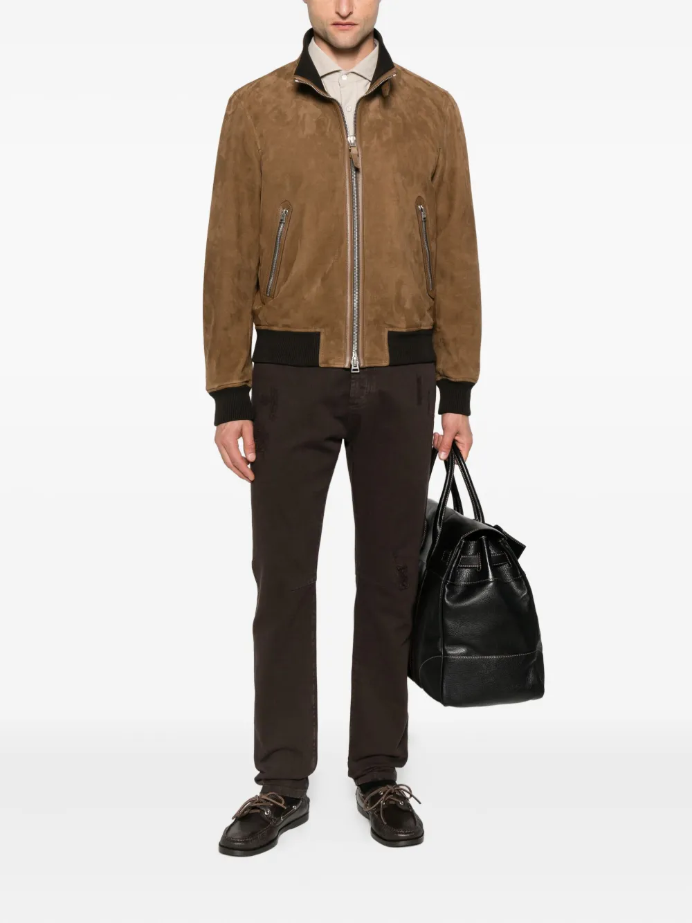 Brunello Cucinelli Straight-leg Jeans In Brown