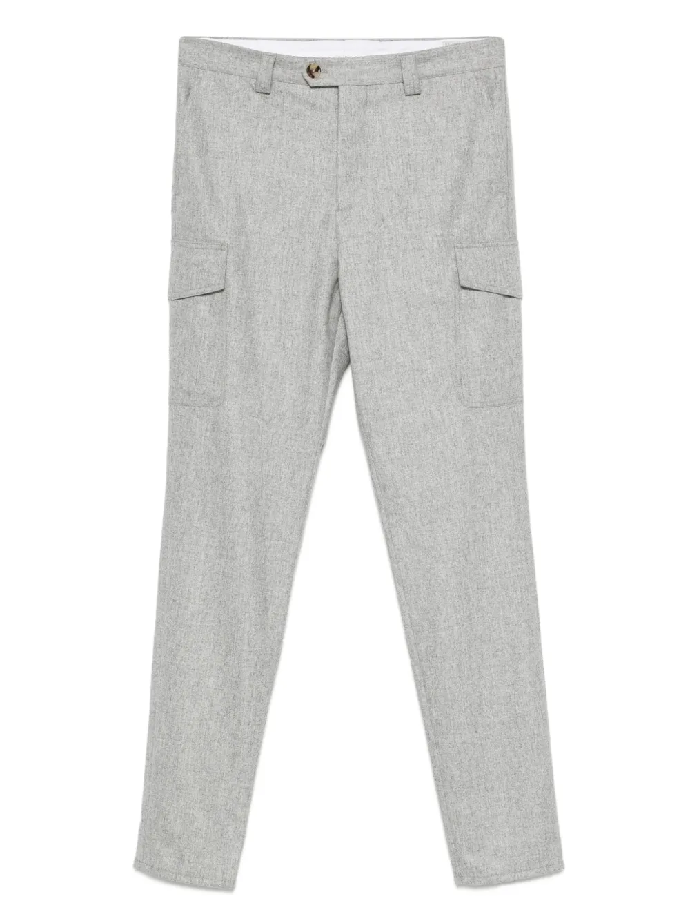 Brunello Cucinelli Wollen cargo broek Grijs