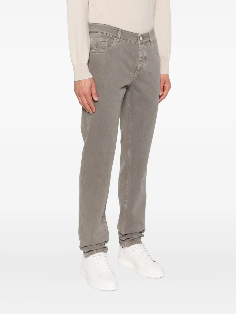 Brunello Cucinelli Katoenen jeans Grijs