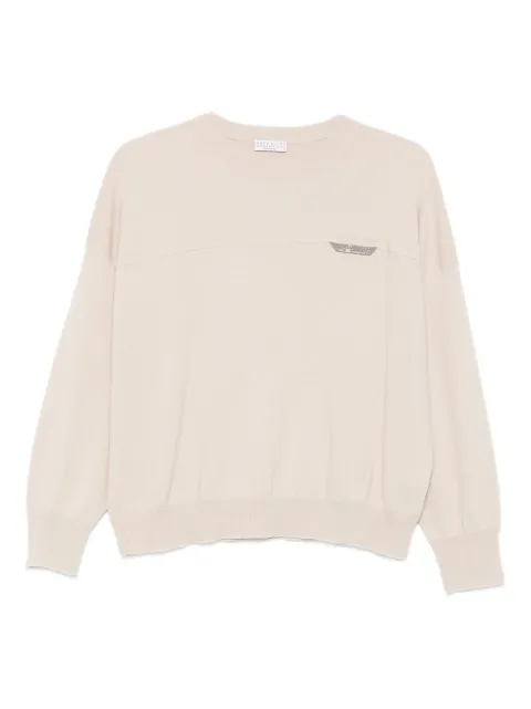Brunello Cucinelli monili-embellished sweater