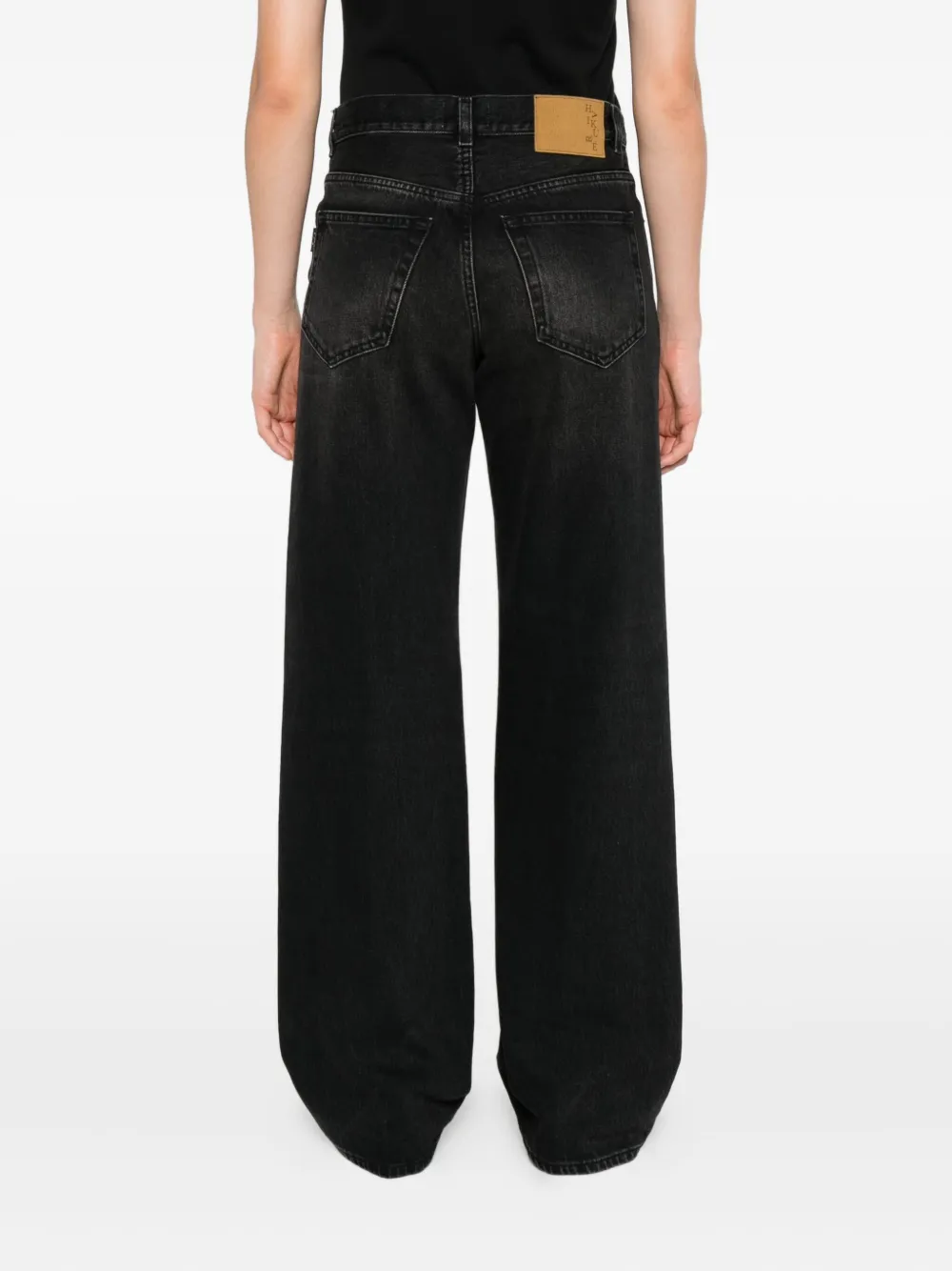 Haikure Earl jeans met wassing Zwart