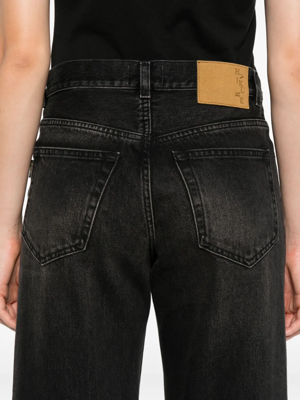Haikure Earl jeans met wassing Zwart