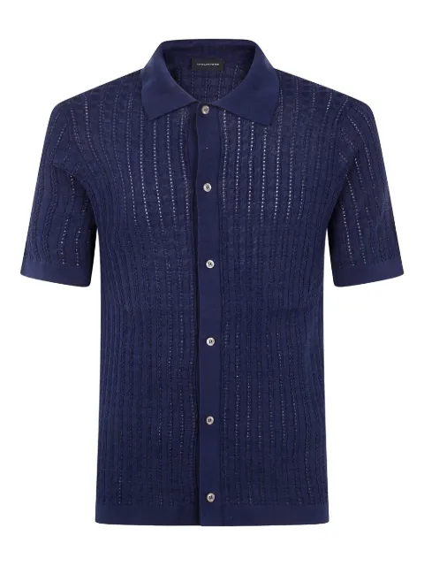 Tagliatore textured knit shirt