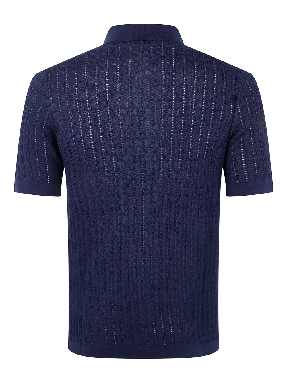 Tagliatore Gebreid overhemd BLUE