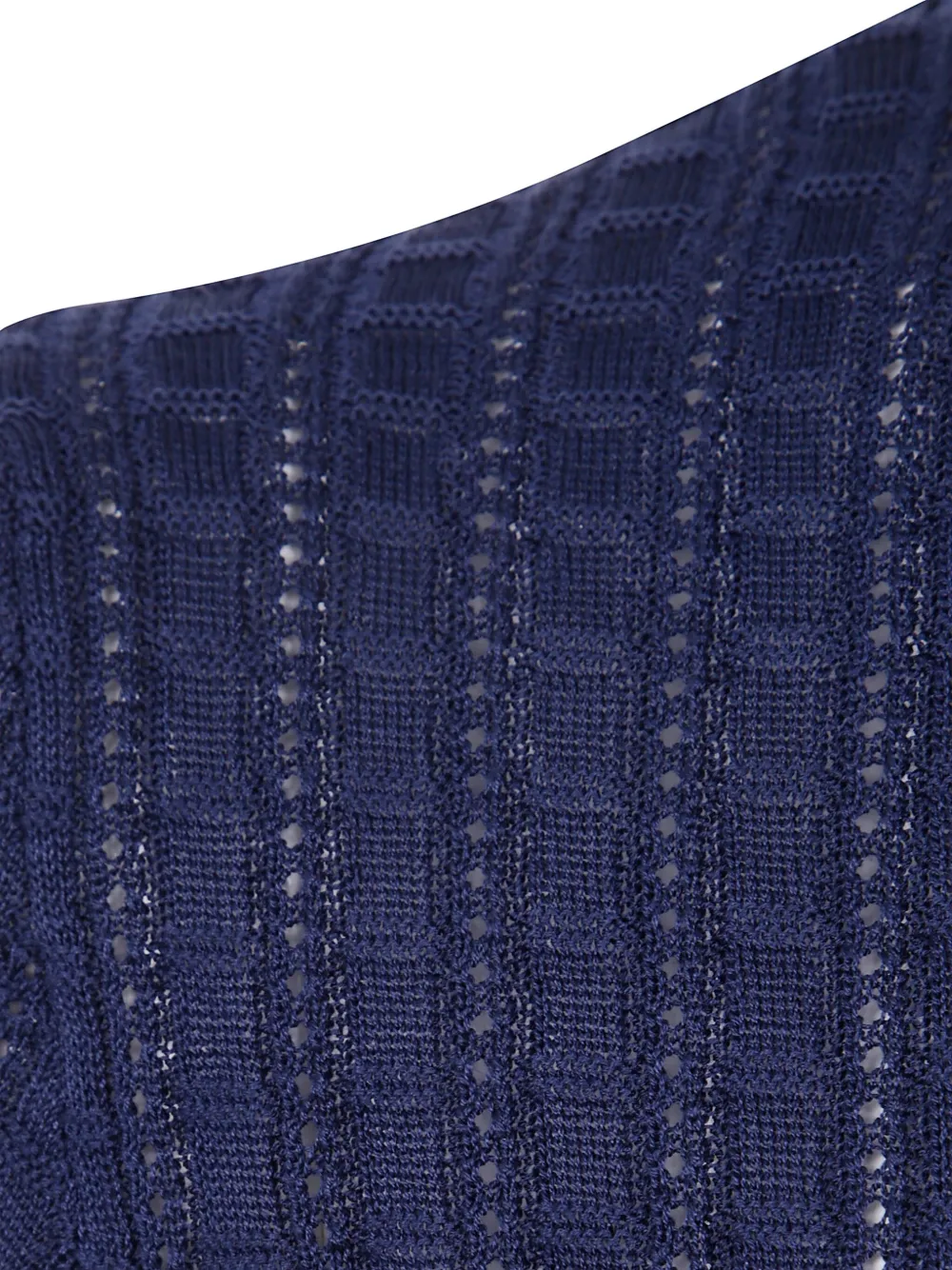 Tagliatore Gebreid overhemd BLUE