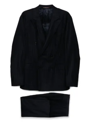 Canali ストライプ シングルスーツ | グレー | FARFETCH JP