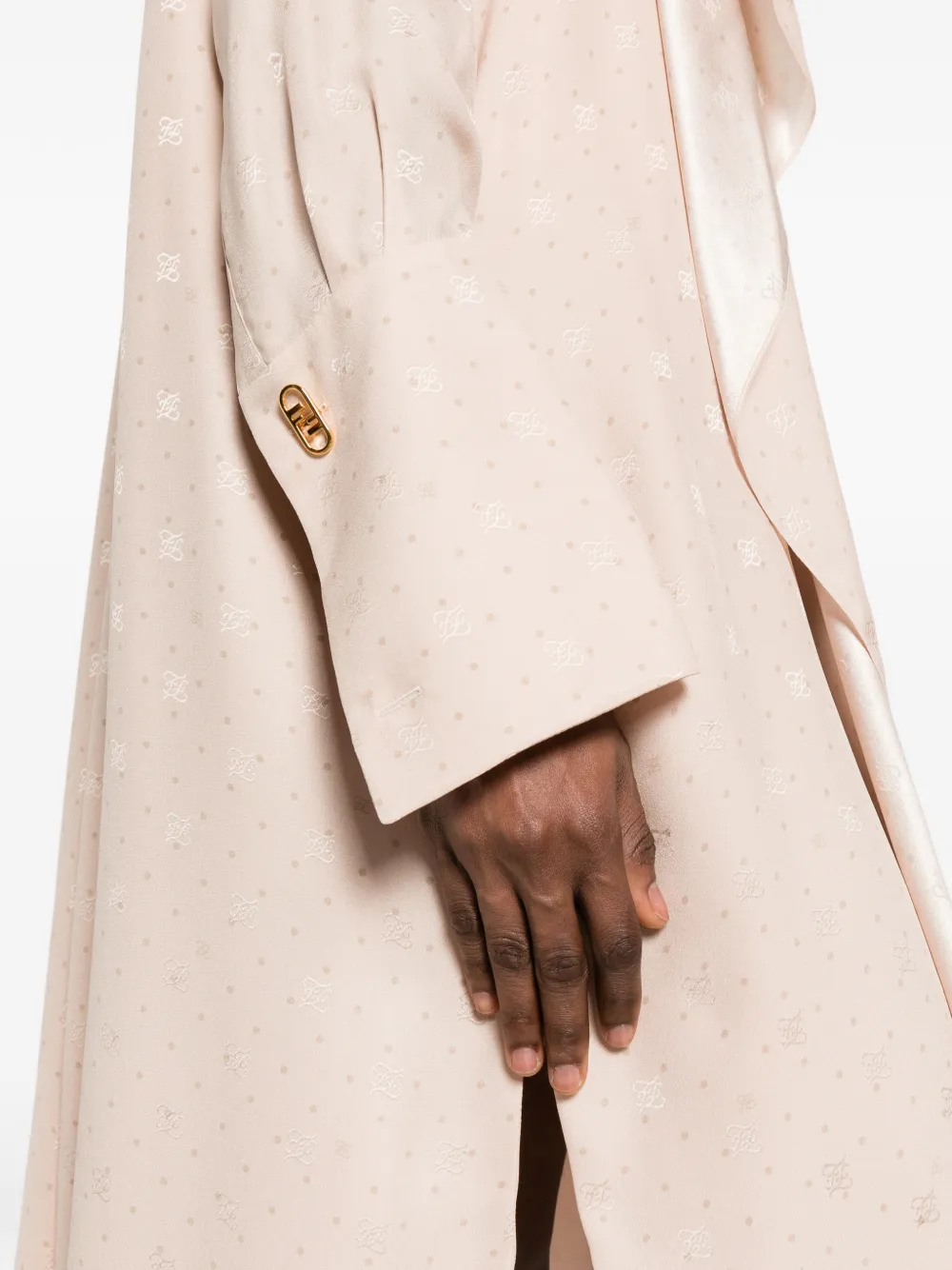 FENDI Mini-jurk met V-hals Roze