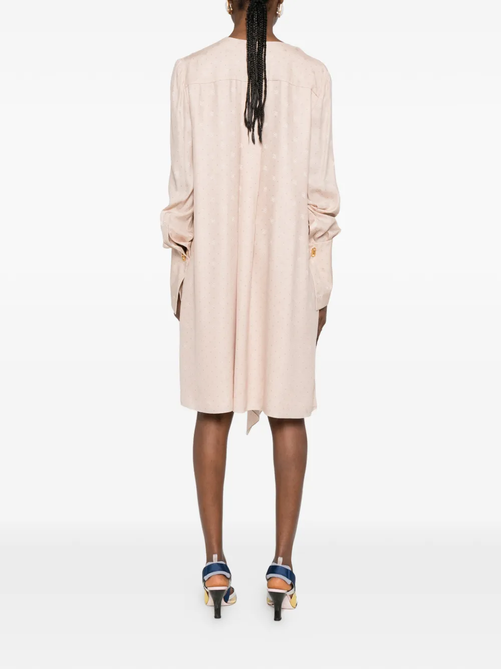 FENDI Mini-jurk met V-hals Roze