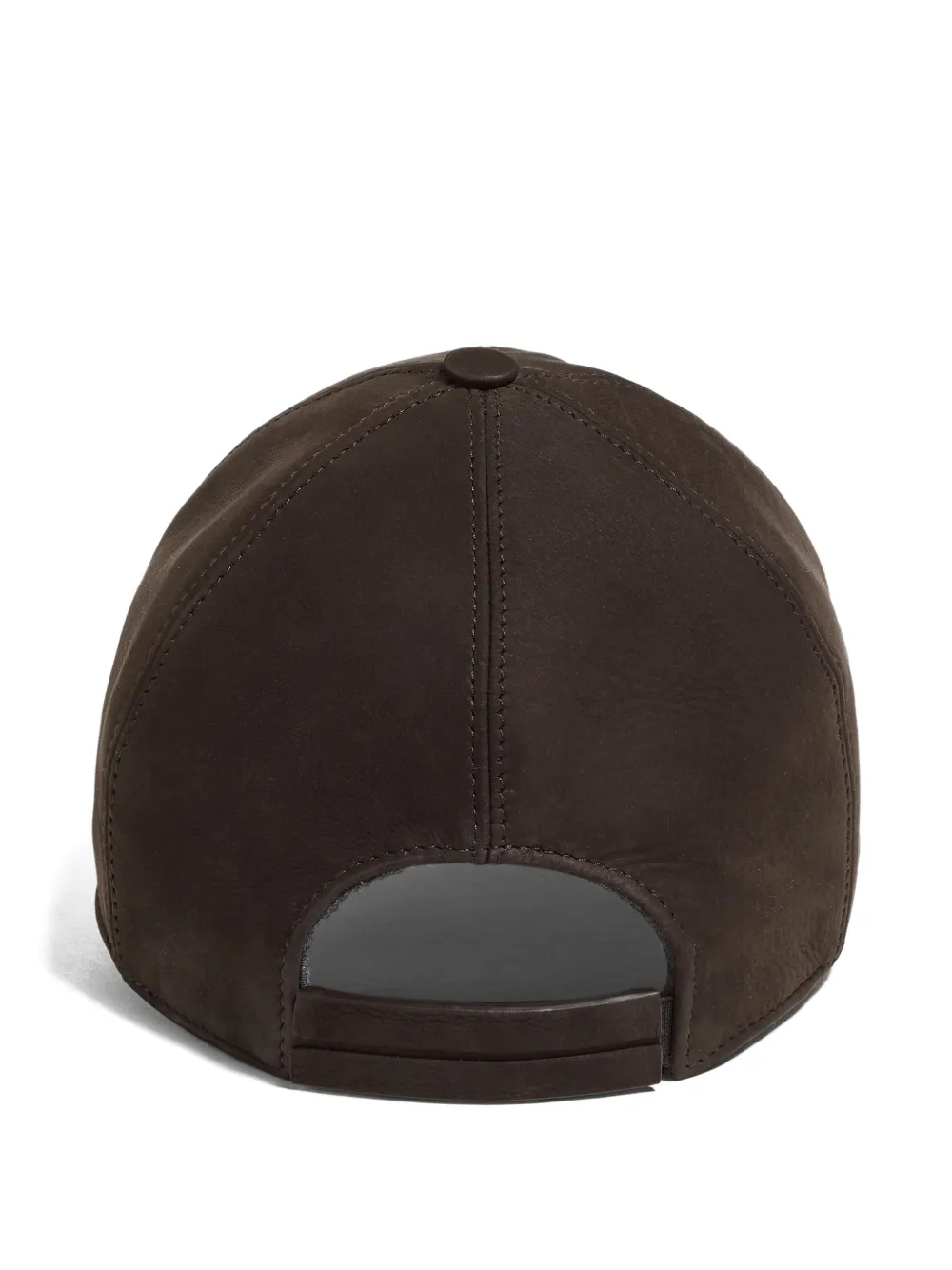 Zegna Leren honkbalpet - Bruin