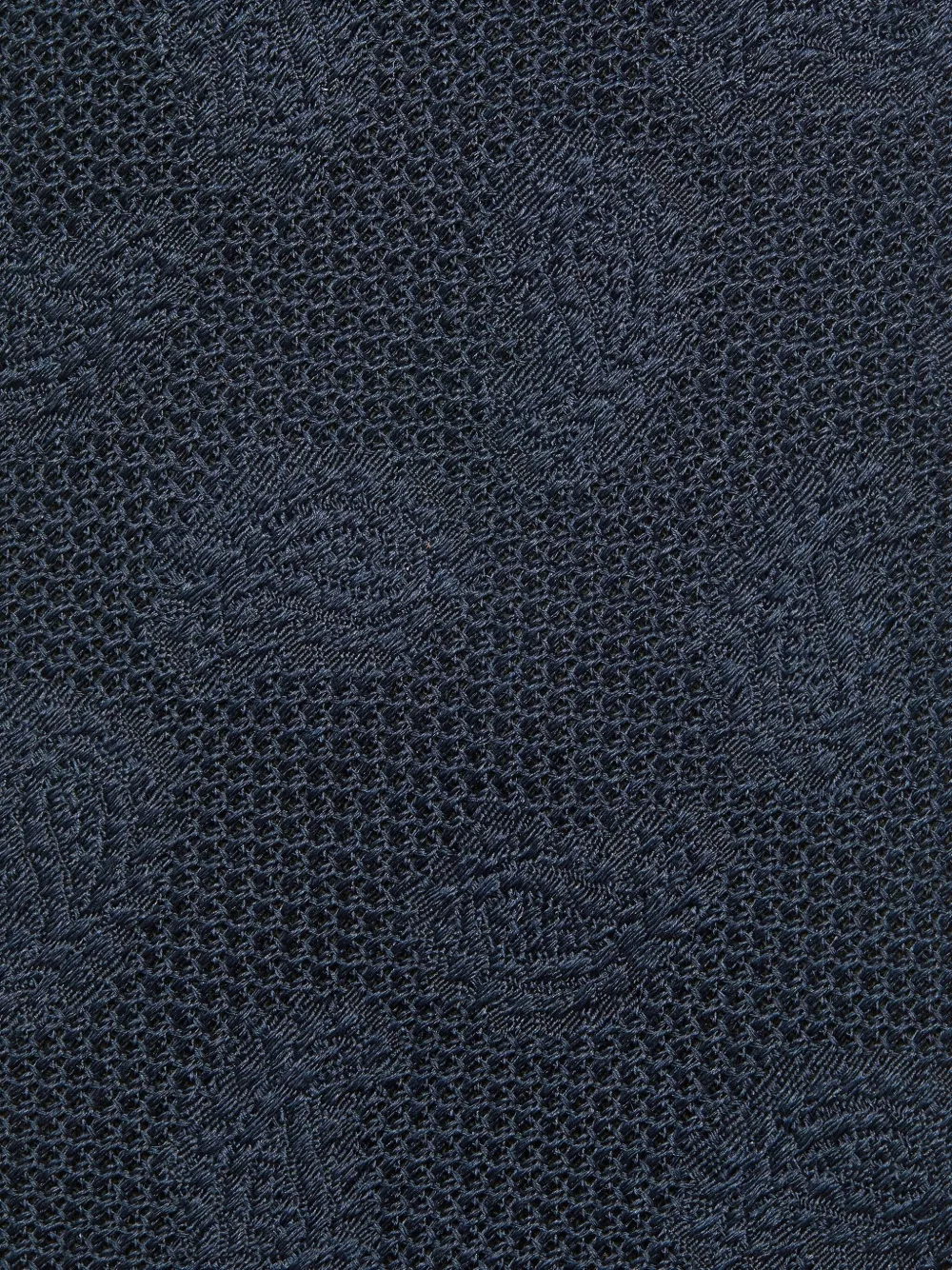 Zegna Textured-pattern Silk Tie In Blue