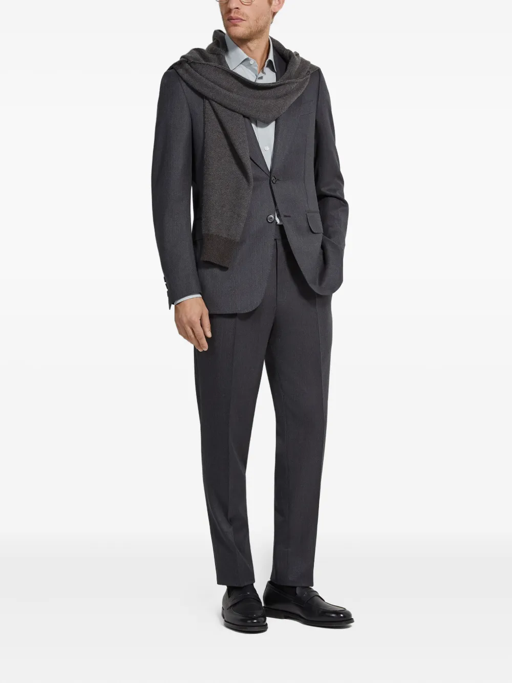 Zegna single-breasted wool suit | Single Breasted Suits | Image 2