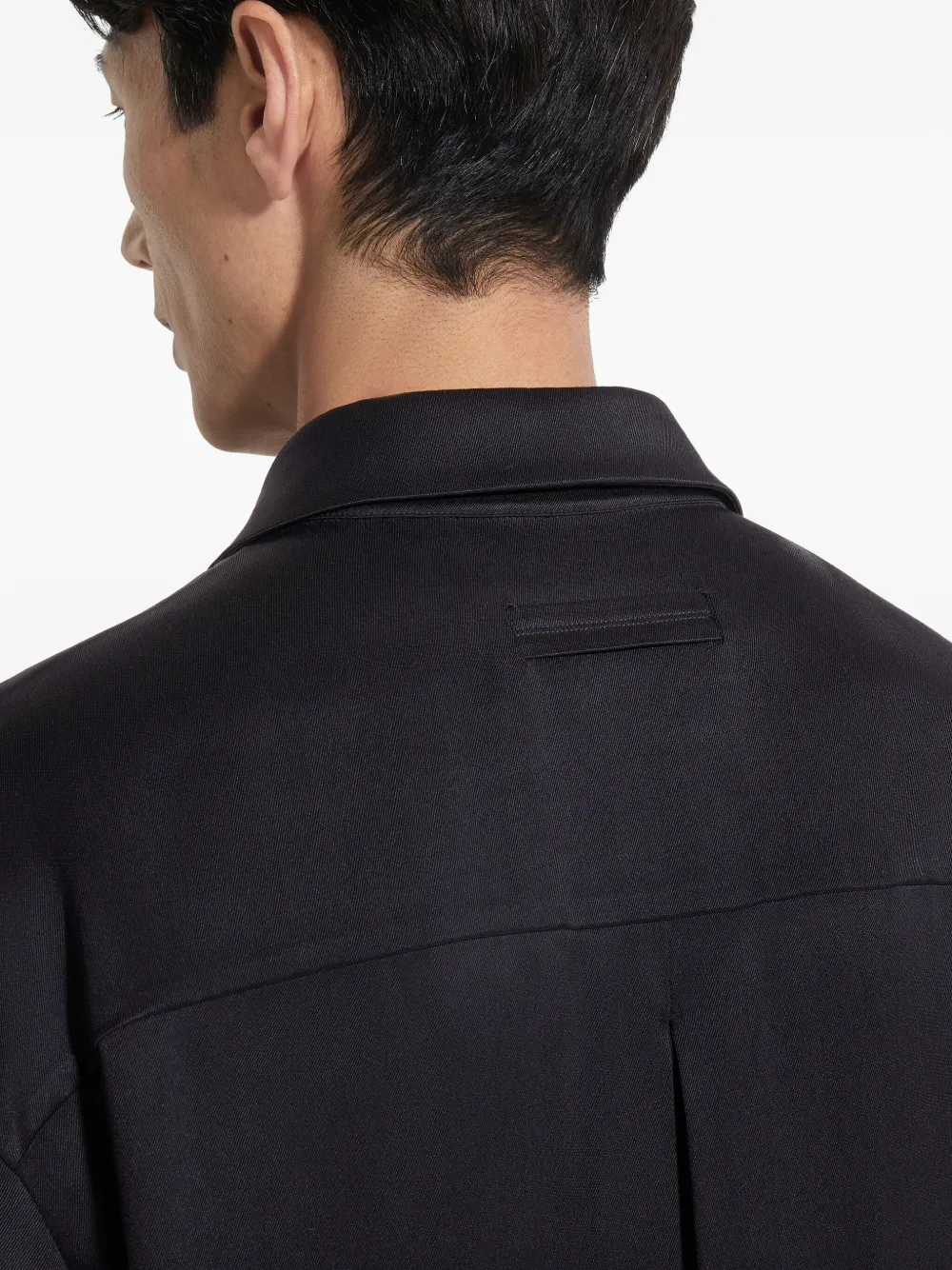 Zegna Zijden overhemd Zwart