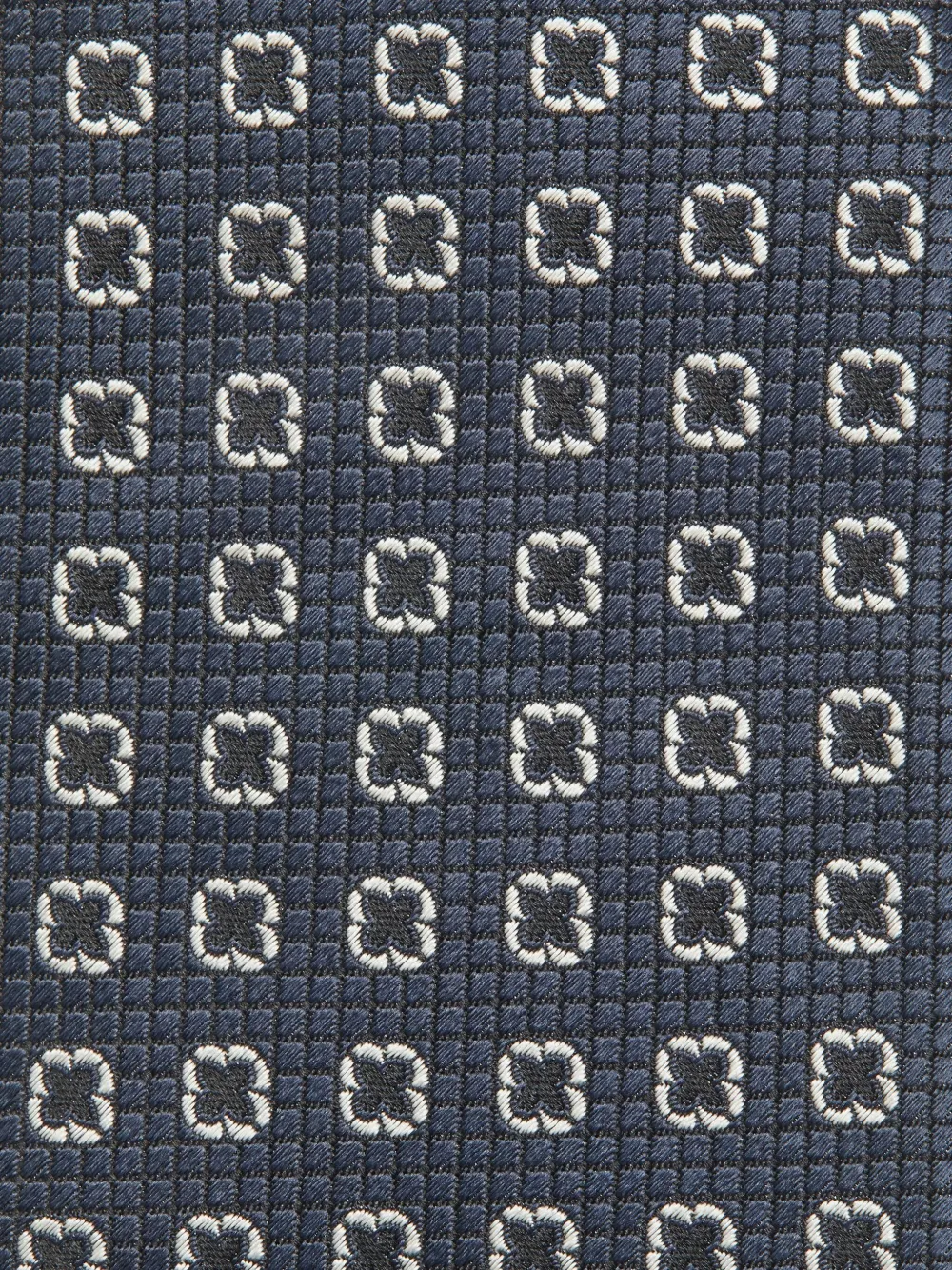 Zegna Zijden stropdas met geometrisch patroon Blauw