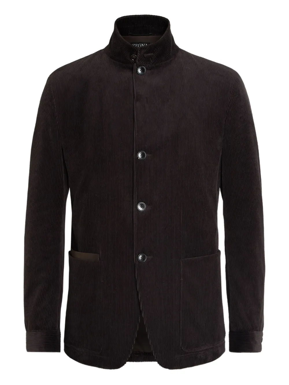 Zegna buttoned corduroy jacket | Brown | Image 1