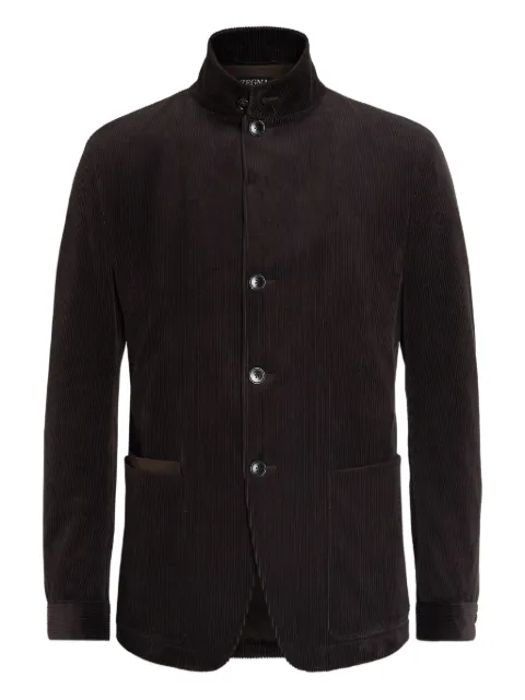 Zegna buttoned corduroy jacket