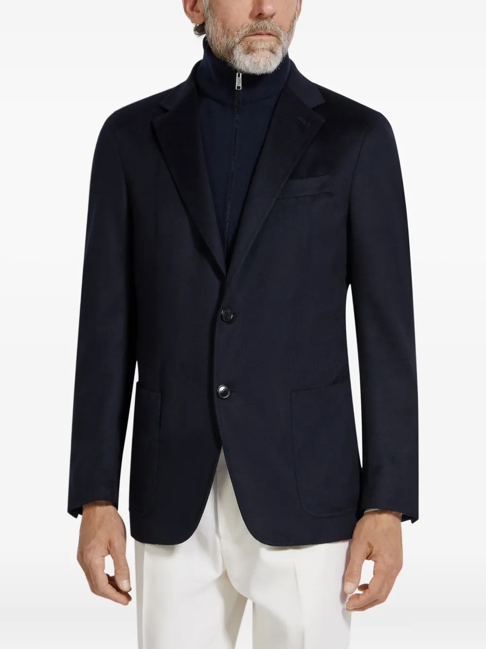 Zegna Kasjmier overhemd Blauw