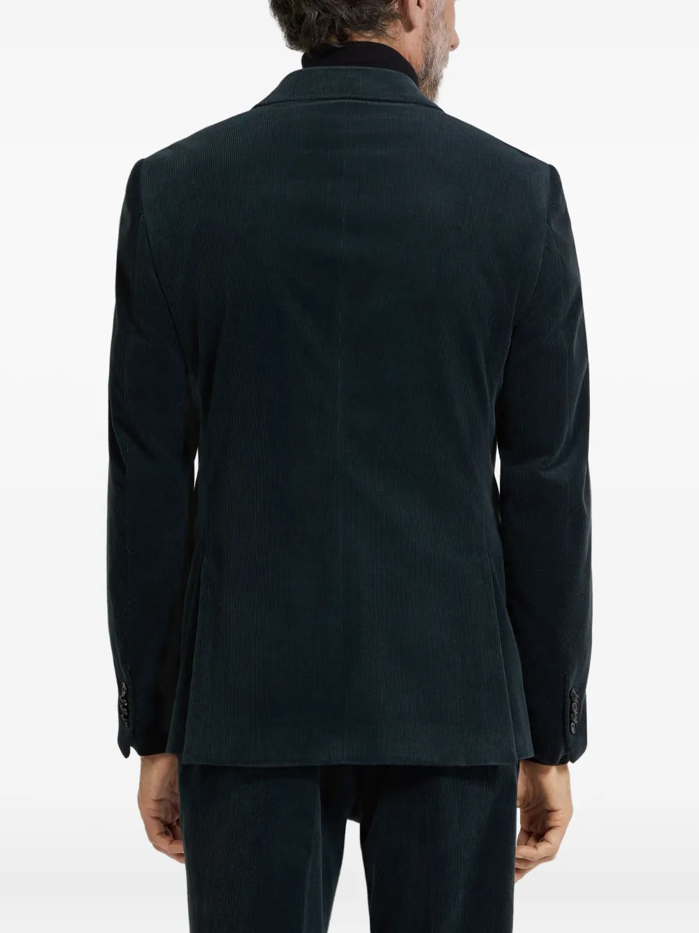 Zegna Ribfluwelen blazer Groen
