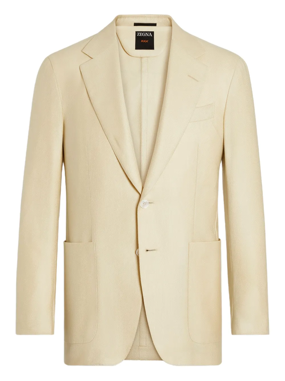 Zegna Patch-pocket Blazer In Neutral