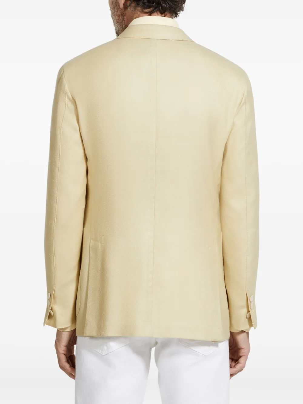 Zegna Patch-pocket Blazer In Neutral