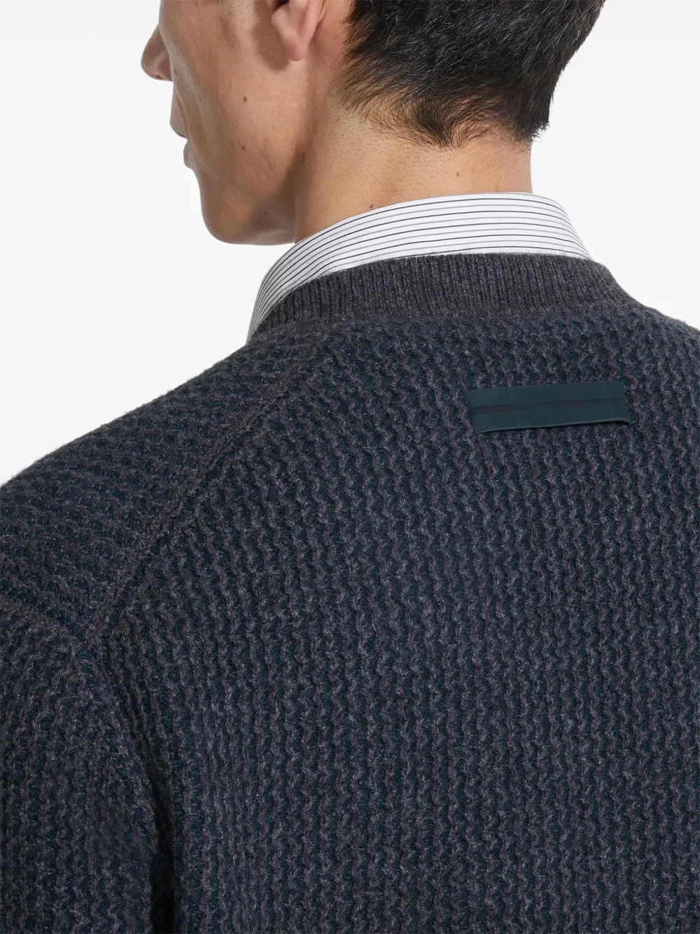 Zegna Oasi V-neck Sweater In Blue