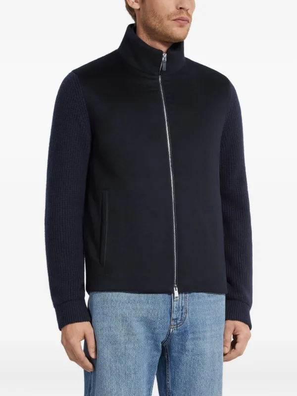 Zegna ジップアップ カーディガン | ブルー | FARFETCH JP