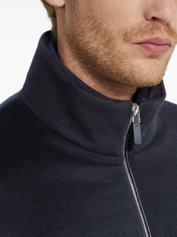 Zegna ジップアップ カーディガン | ブルー | FARFETCH JP