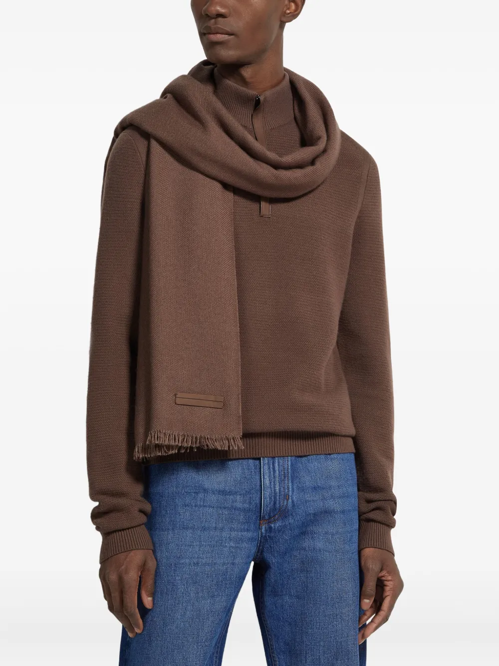 Zegna Kasjmier sjaal Bruin