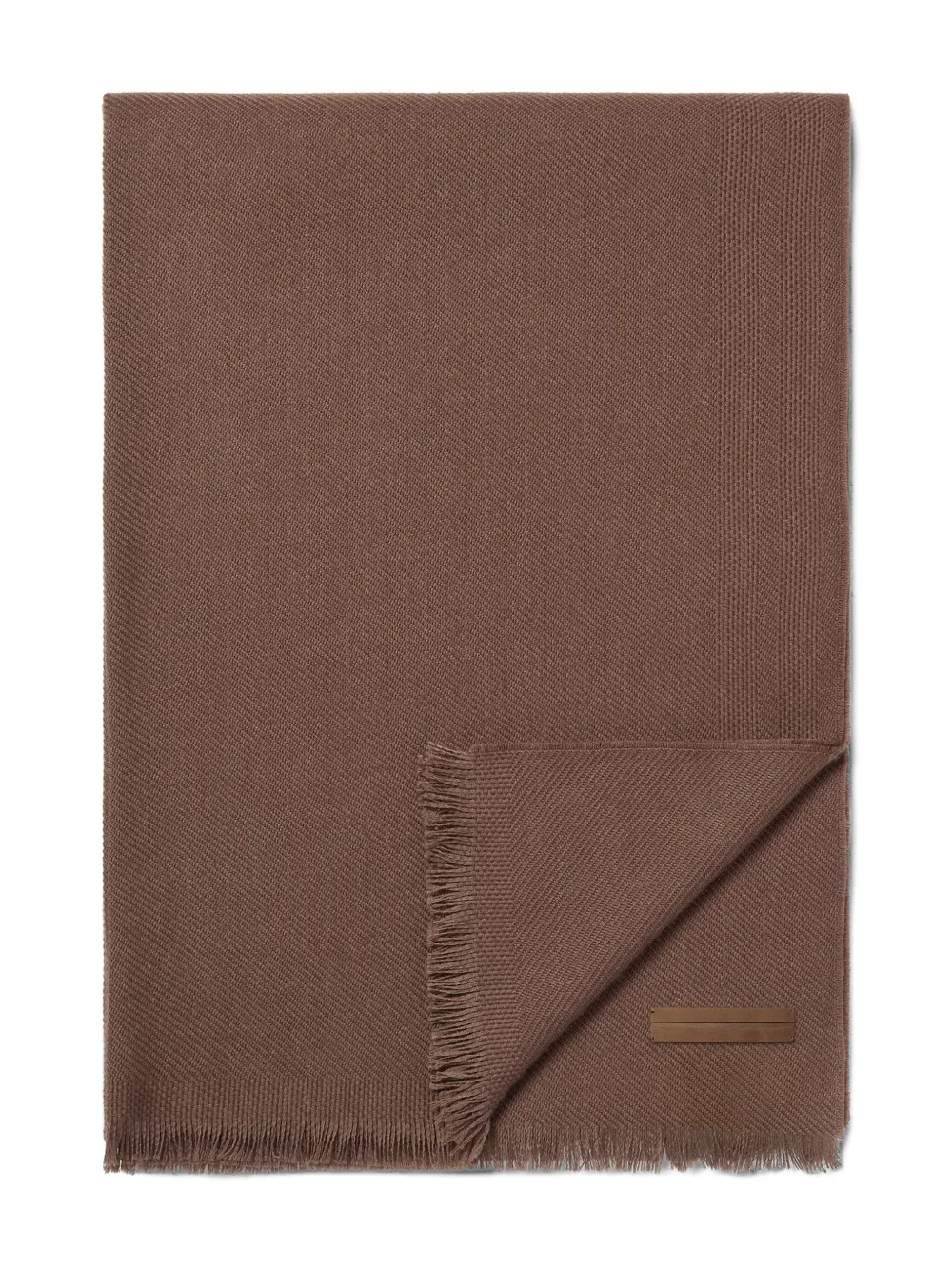 Zegna カシミア スカーフ - ブラウン Zegna カシミア スカーフ - ブラウン