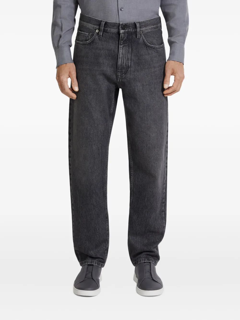 Zegna Katoenen jeans Grijs