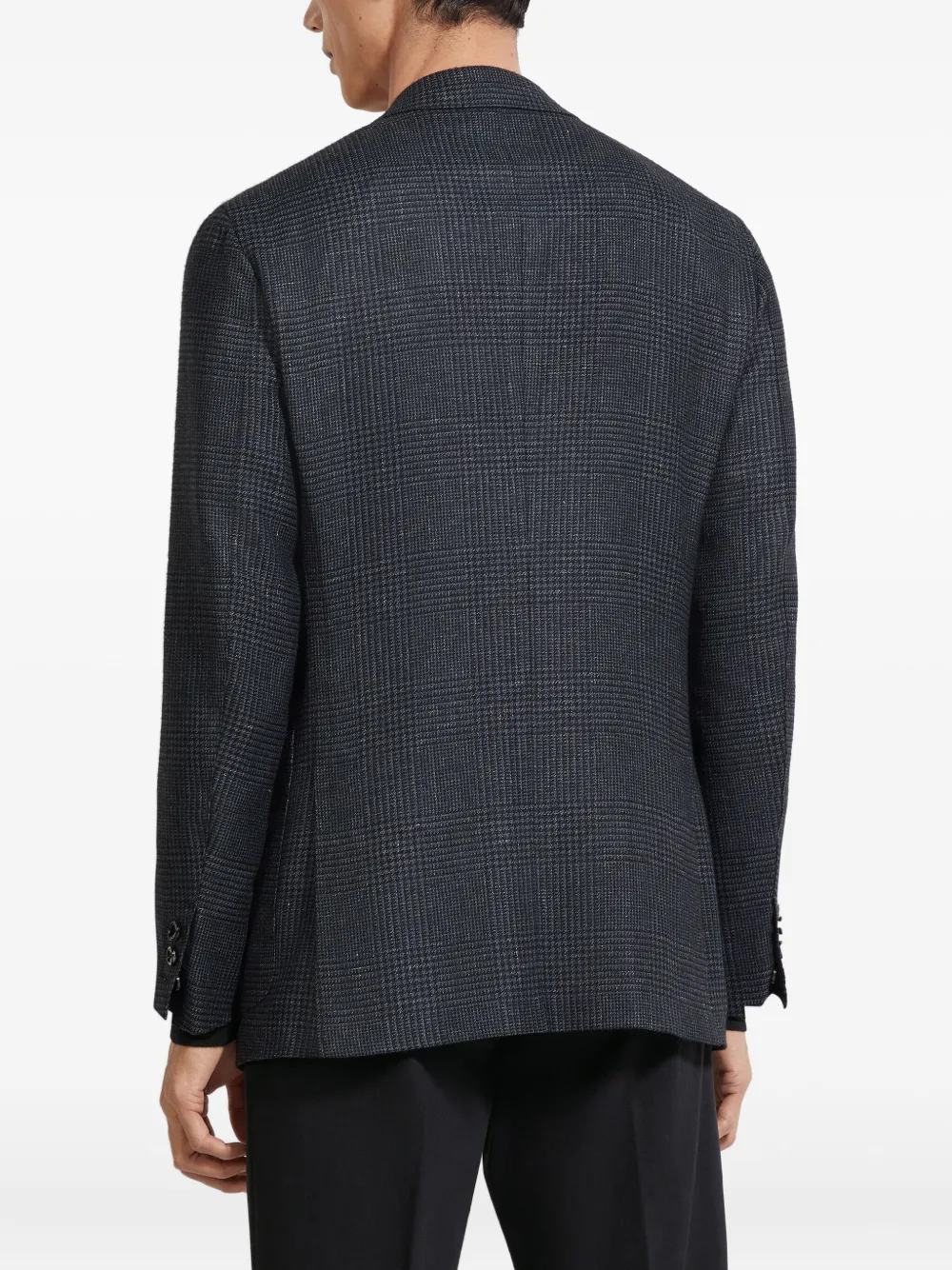 Zegna Blazer met enkele rij knopen Grijs