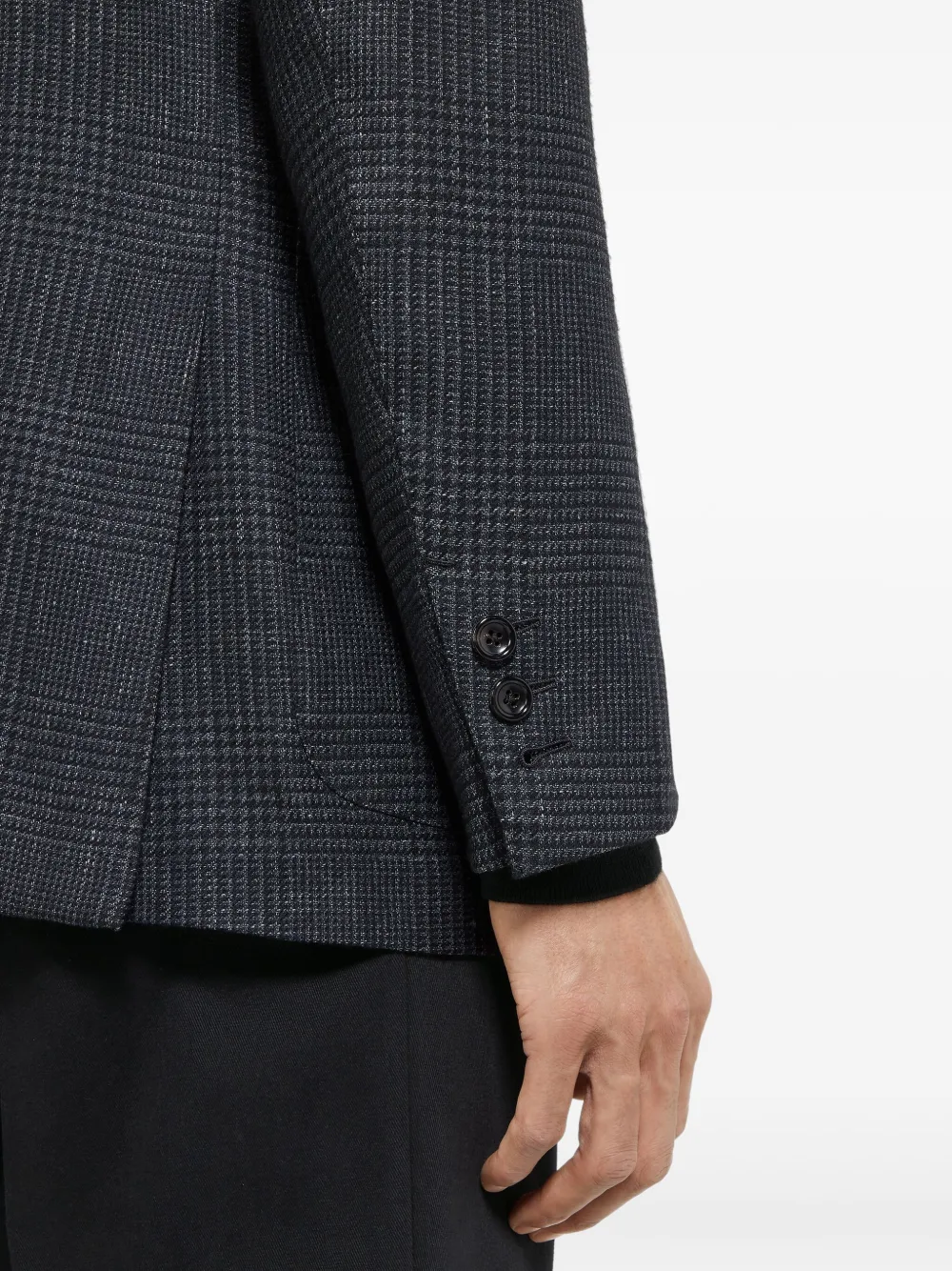 Zegna Blazer met enkele rij knopen Grijs