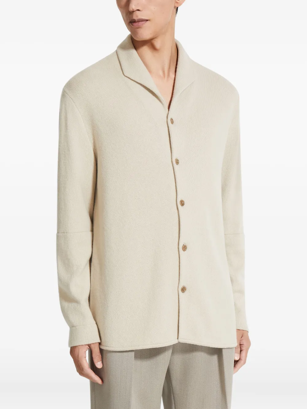 Zegna Oasi vest met knopen Beige