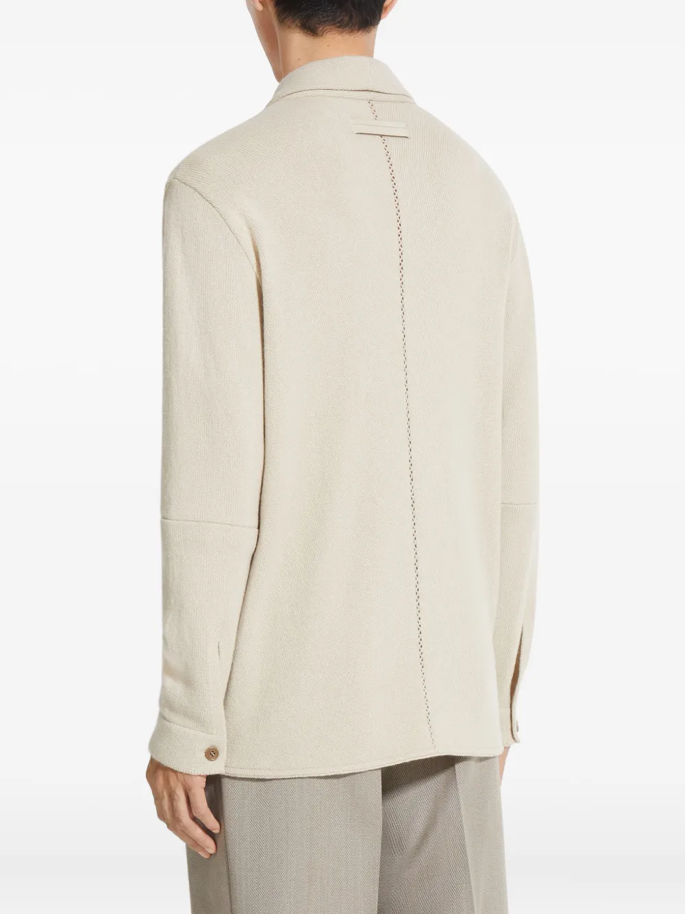 Zegna Oasi vest met knopen Beige