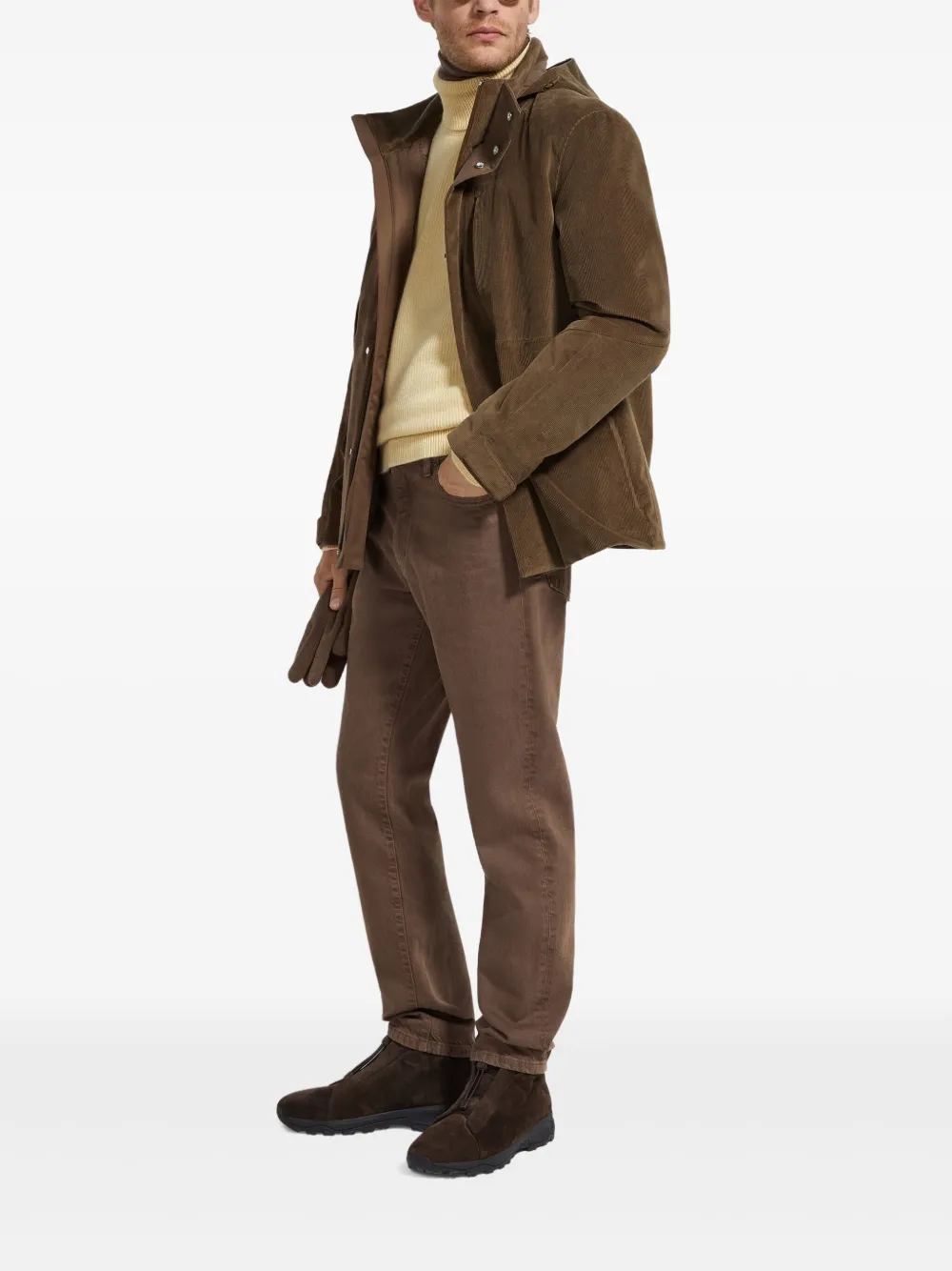 Zegna 캐시코 코듀로이 후드 재킷 | 후드 재킷 | Image 2