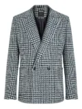 Zegna houndstooth double-breasted blazer - Black
