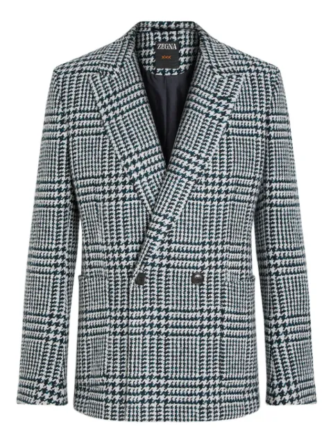 Zegna houndstooth double-breasted blazer