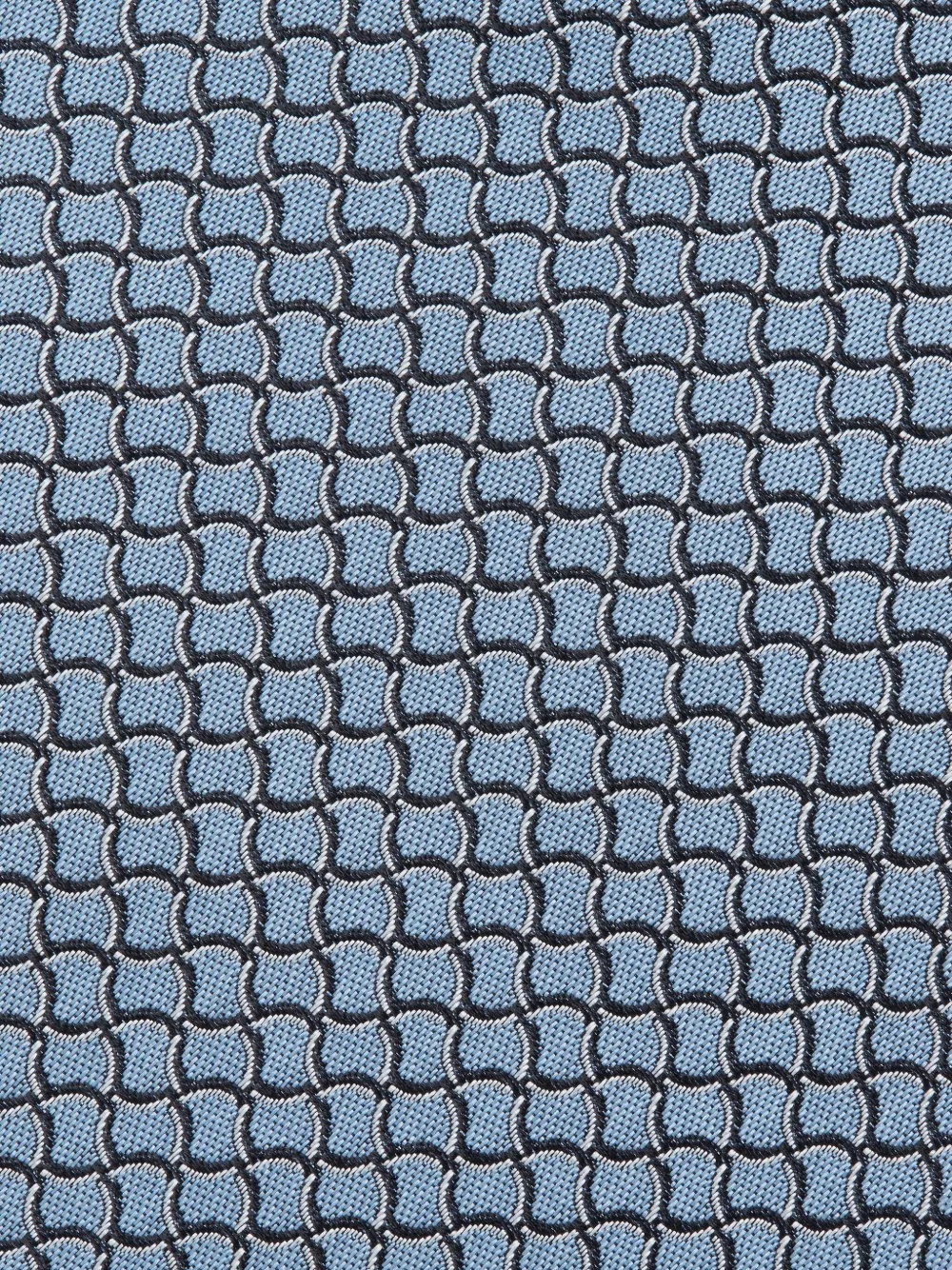 Zegna Geometric-pattern Silk Tie In Blue