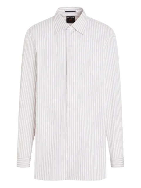 Zegna Centoventimila striped cotton shirt